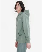 Sweat à capuche Ais24Mswe003 romarin