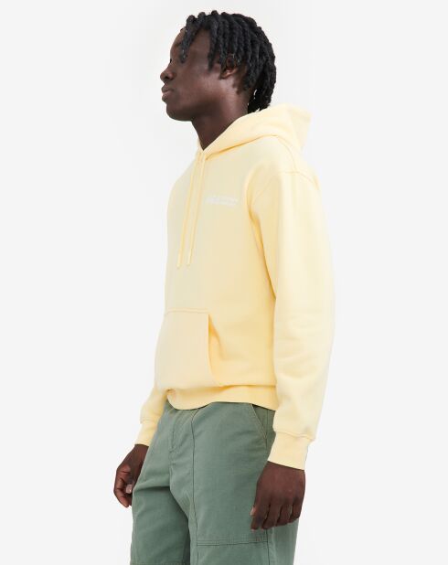 Sweat à capuche Ais24Mswe003 blé