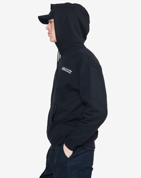 Sweat à capuche Ais24Mswe003 noir