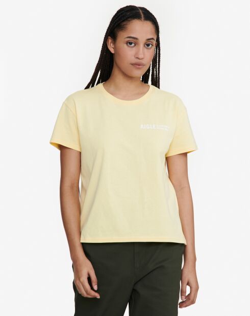 T-Shirt en Coton Bio Ais24Wtsh007 blé