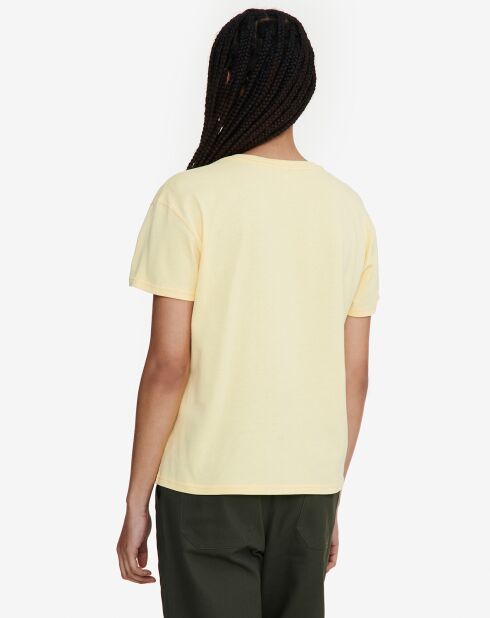 T-Shirt en Coton Bio Ais24Wtsh007 blé