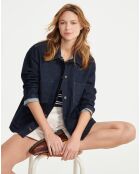 Veste en Coton Bio Ais23Wout024 brut denim