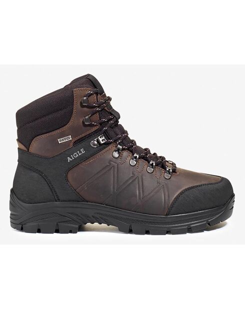 Chaussures de marche en Cuir Klippe marron foncé