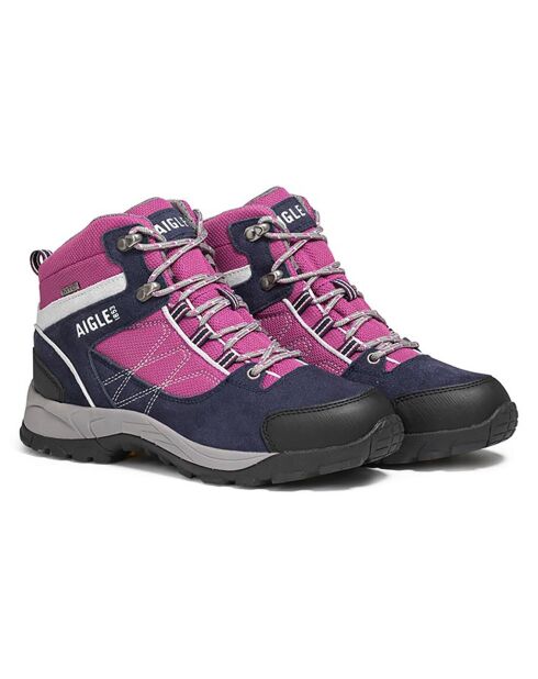 Chaussures de marche en Cuir Mooven Mid Mtdw darknavy/dahlia