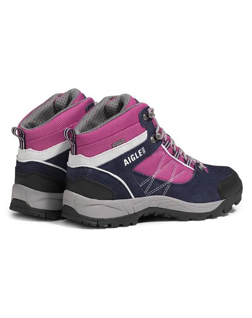 Chaussures de marche en Cuir Mooven Mid Mtdw darknavy/dahlia