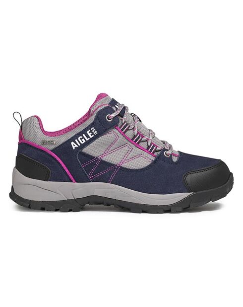 Chaussures de marche en Cuir Mooven Low Mtdw darknavy/dahlia