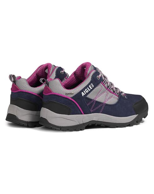 Chaussures de marche en Cuir Mooven Low Mtdw darknavy/dahlia