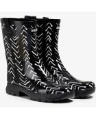 Bottes mid cut Alya Print chevron