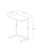 Bureau d'appoint Sparkle pin atlantique - 60x47-73x40 cm