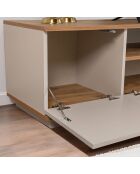 Meuble TV Veramont cashmere/pin atlantique - 180x44.6x44.5 cm