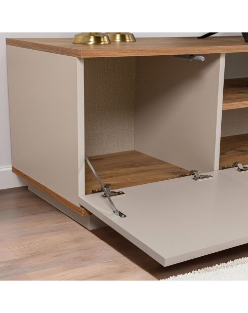 Meuble TV Veramont cashmere/pin atlantique - 180x44.6x44.5 cm