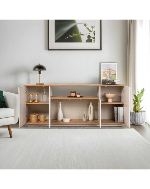Buffet Arista cashmere/pin atlantique - 180x75x44.5 cm