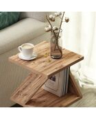 Table d'appoint Albeni pin atlantique - 29.6x54.2x29.6 cm