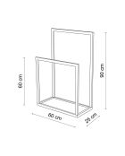 Valet Ged-032 zwart - 25x60x90 cm