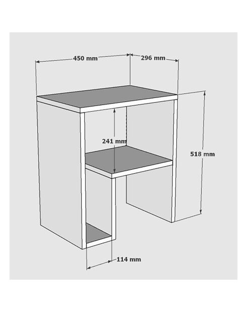 Table d'appoint Yepa blanche