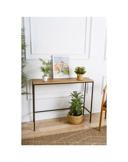 Console Canvas noire - 100x80x30 cm