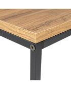 Console Canvas noire - 100x80x30 cm