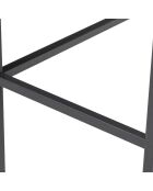 Console Canvas noire - 100x80x30 cm