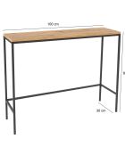 Console Canvas noire - 100x80x30 cm