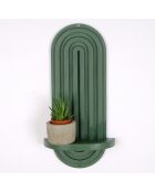Etagère murale Raf verte - 40x20x9 cm