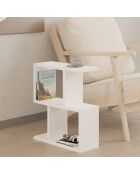 Table d'appoint Zet blanche - 45x51.4x17 cm