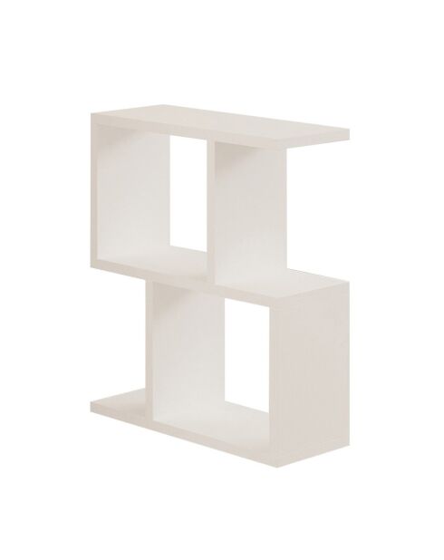 Table d'appoint Zet blanche - 45x51.4x17 cm