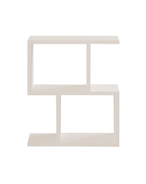 Table d'appoint Zet blanche - 45x51.4x17 cm