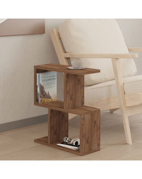 Table d'appoint Zet pin atlantique - 45x51.4x17 cm