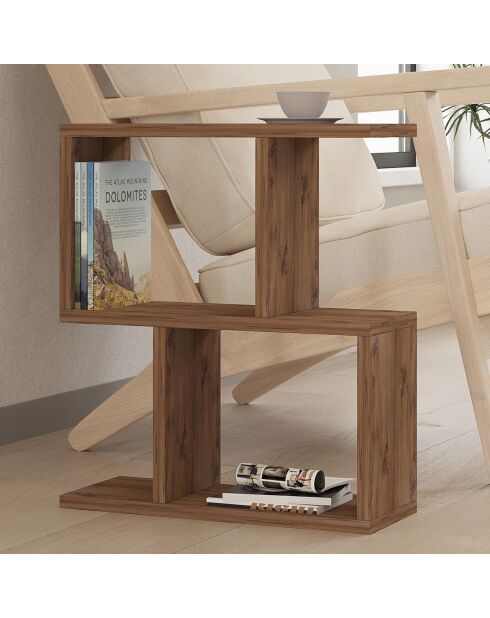Table d'appoint Zet pin atlantique - 45x51.4x17 cm