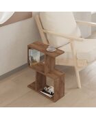 Tavolino Zet in pino atlantico - 45x51,4x17 cm