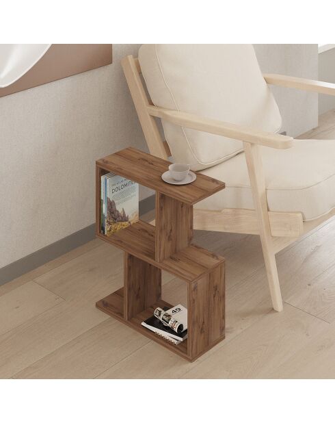 Table d'appoint Zet pin atlantique - 45x51.4x17 cm