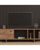 Meuble TV Folsom pin atlantique - 140x45x29 cm