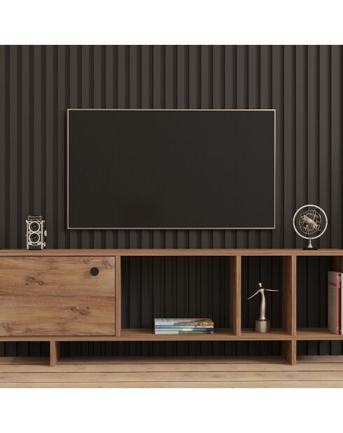 Meuble TV Folsom pin atlantique - 140x45x29 cm
