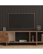 Meuble TV Folsom pin atlantique - 140x45x29 cm