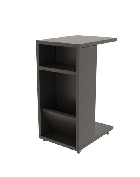 Table d'appoint Filinta anthracite - 30x63x40 cm