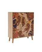 Meuble de rangement Multilüx sonomo/orange/rouge bordeaux - 95x111x36 cm