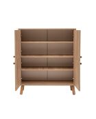 Meuble de rangement Multilüx sonomo/orange/rouge bordeaux - 95x111x36 cm