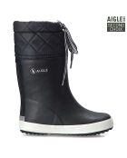 Bottes high cut Giboulée marine/blanc