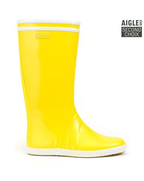 Bottes high cut Goeland jaune/blanc