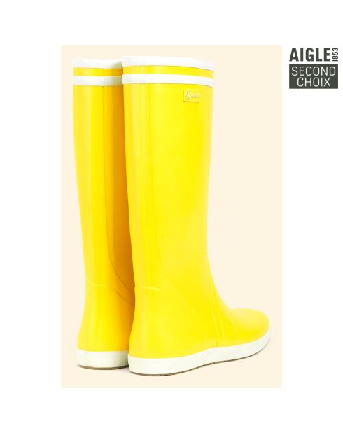Bottes high cut Goeland jaune/blanc