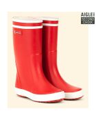 Bottes high cut Lolly-Pop rouge/blanc