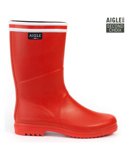 Bottes mid cut Chanteboot Str rouges