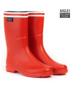 Bottes mid cut Chanteboot Str rouges