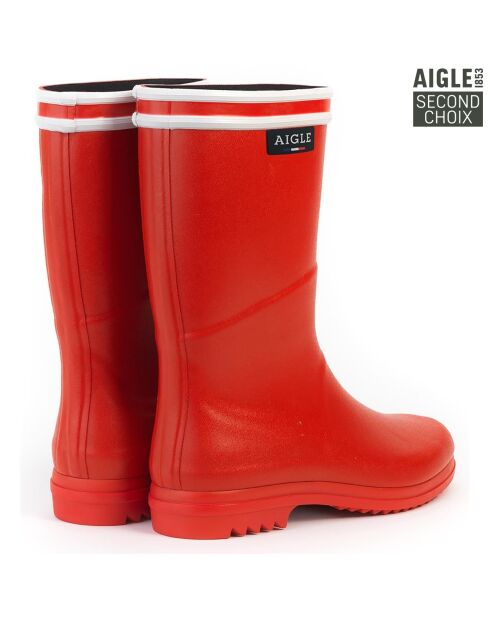 Bottes mid cut Chanteboot Str rouges