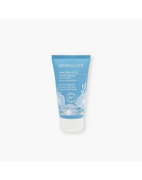 Crème Mains Musc Blanc & Lin 50ml