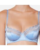 Soutien-gorge armatures bleu ciel