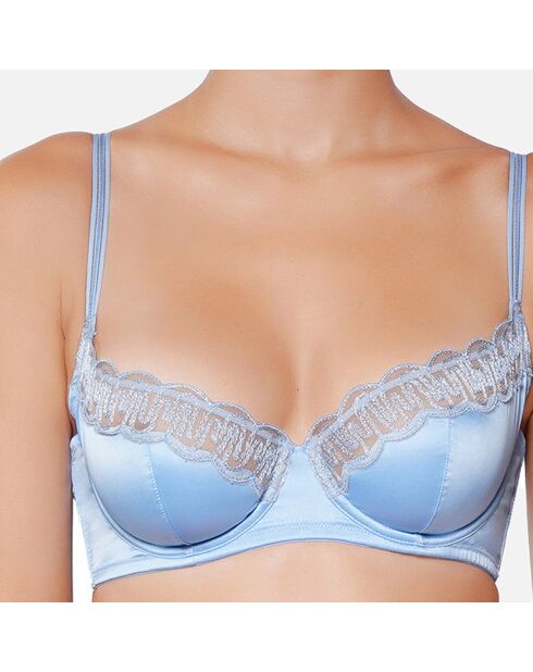 Soutien-gorge armatures bleu ciel