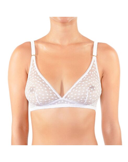 Soutien-gorge sans armature blanc