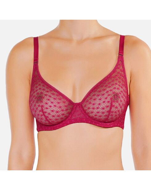 Soutien-gorge armature cerise