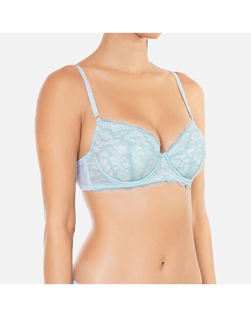 Soutien-gorge armatures bleu ciel